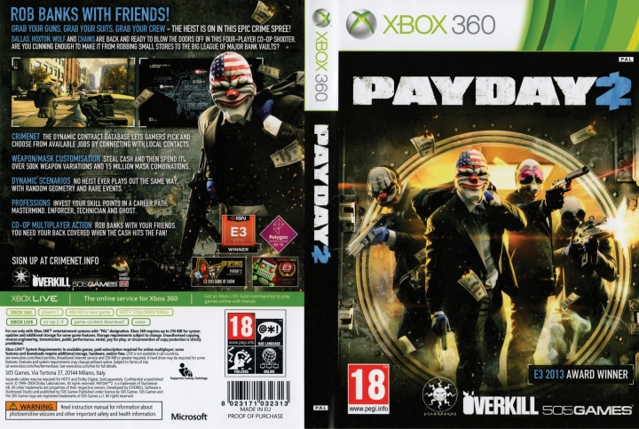 Payday 2 xbox one update